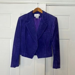 Vintage Purple Short Blazer
